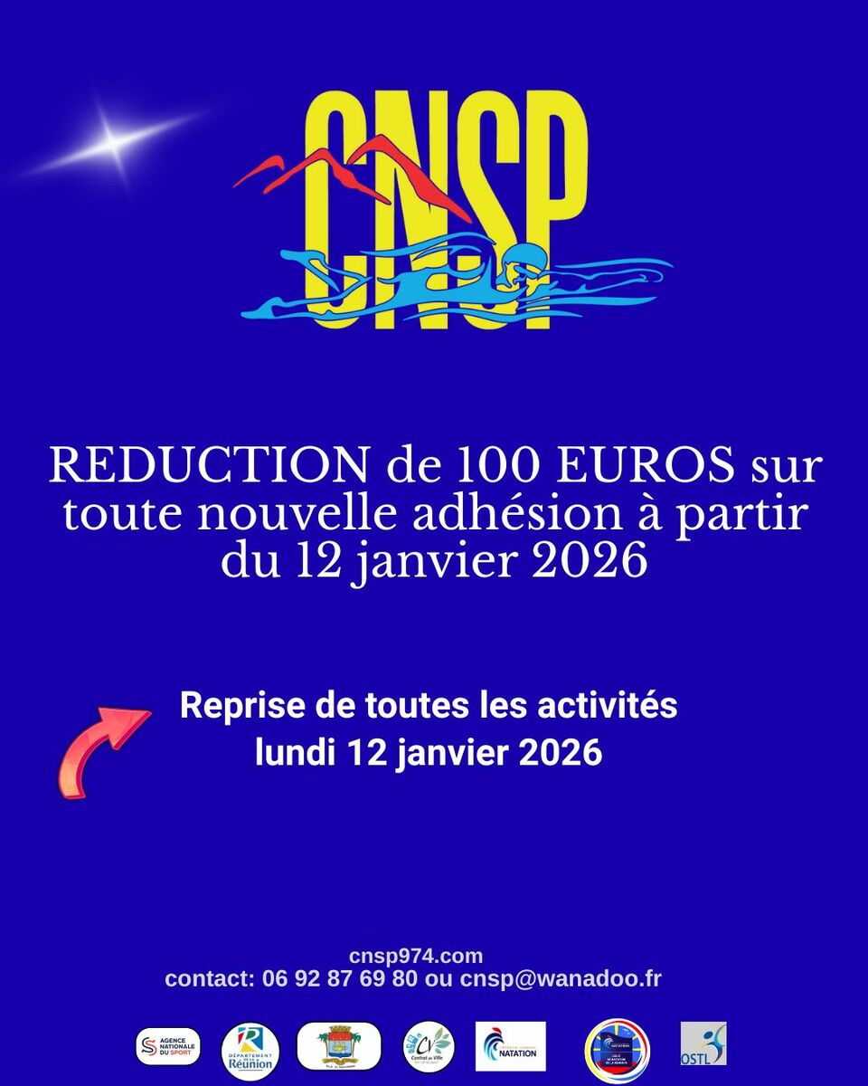 REDUCTION sur les adhésions à partir du 12 janvier 2026